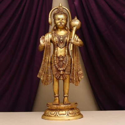 brass hanuman idol height 27 inches