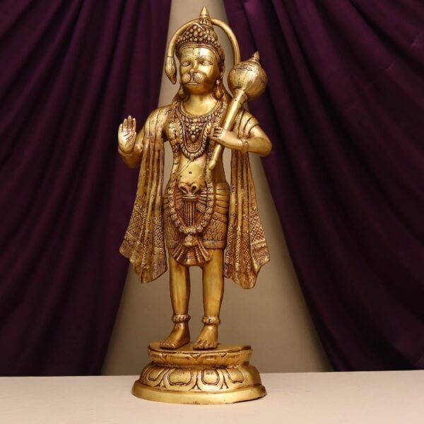 brass hanuman idol height 27 inches