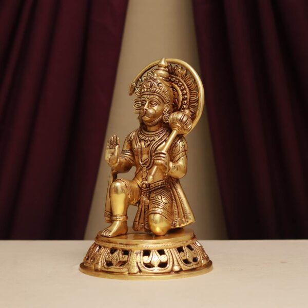 brass hanuman idol height 11 inch