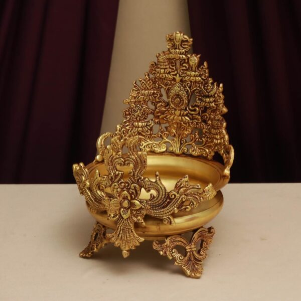Brass urli height 11.3 inches