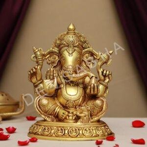brass ganesh idol