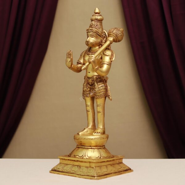 brass hanuman idol height 16 inches