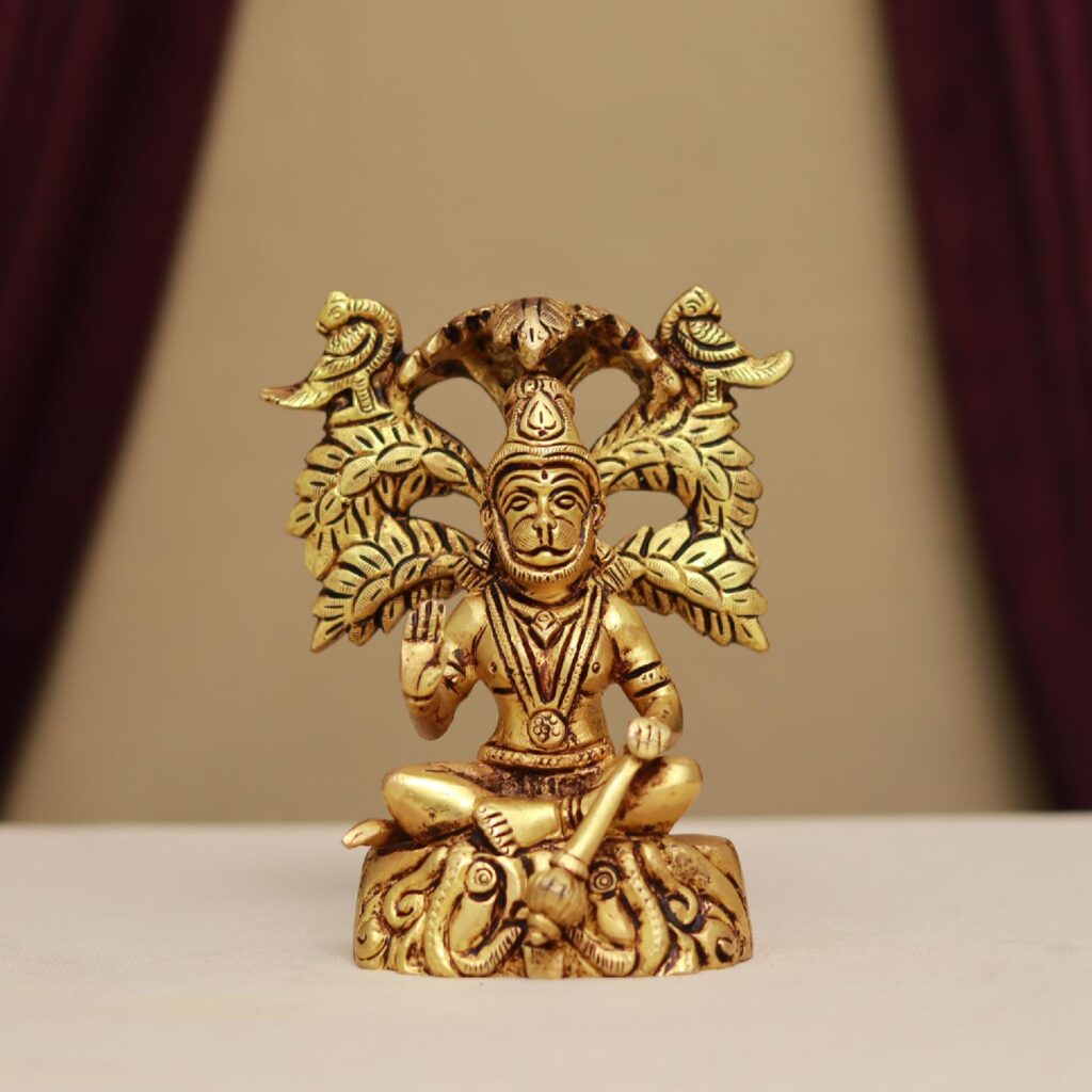 brass hanuman idol