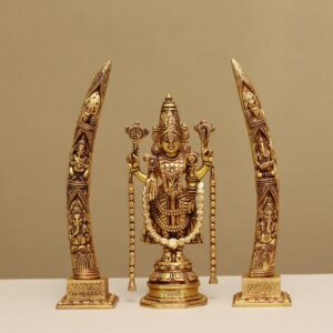 Brass lord tirupati balaji/venkateshwar idol height 12 inches