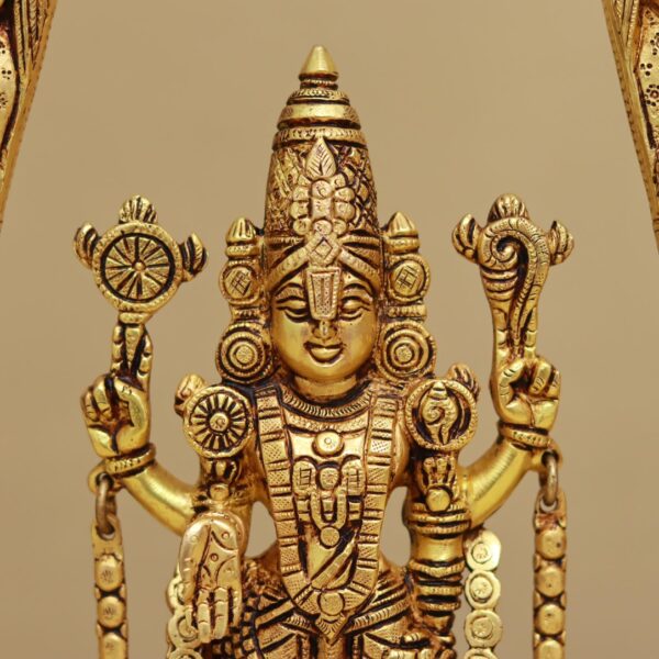 Brass lord tirupati balaji/venkateshwar idol height 12 inches,