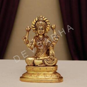 brass laxmi idol