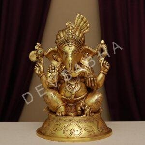 brass ganesh murti