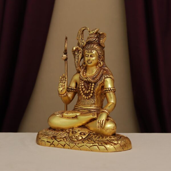 Brass lord shiva murti (10 inches )