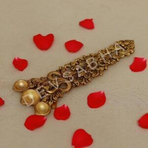 brass big snake design hawan diya / ghee spoon