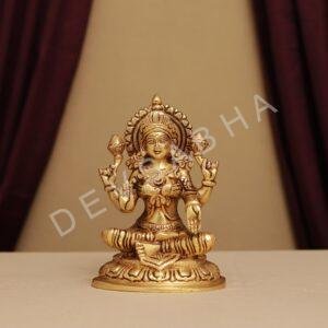 brass laxmi idol