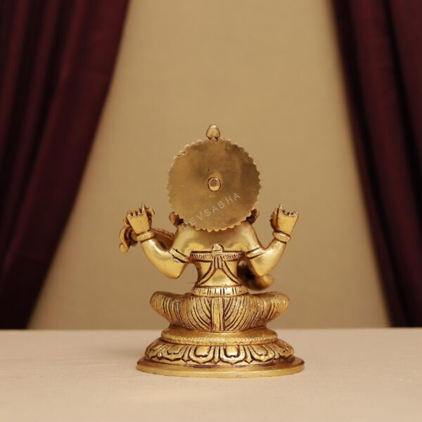 goddess laxmi brass murti height 7.5 inches