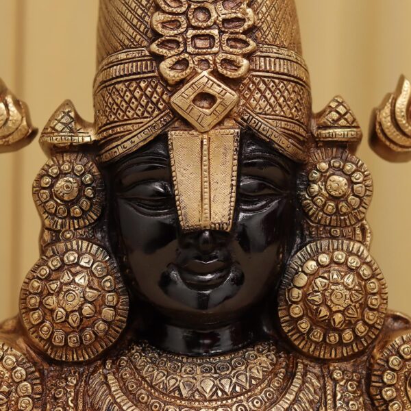 wall hanging brass tirupati balaji height 16 inches