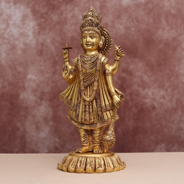 Brass Vishnu / narayan murti height 17.5 inch