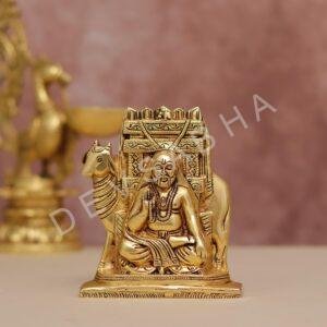 brass raghavendra maharaj 5.5 inch