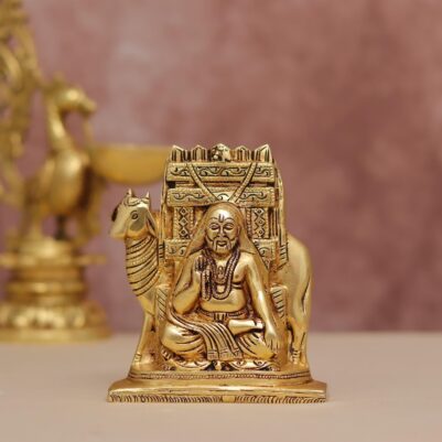 brass raghavendra maharaj 5.5 inch