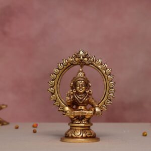 5.3-Inch Brass Lord Ayyappa Idol