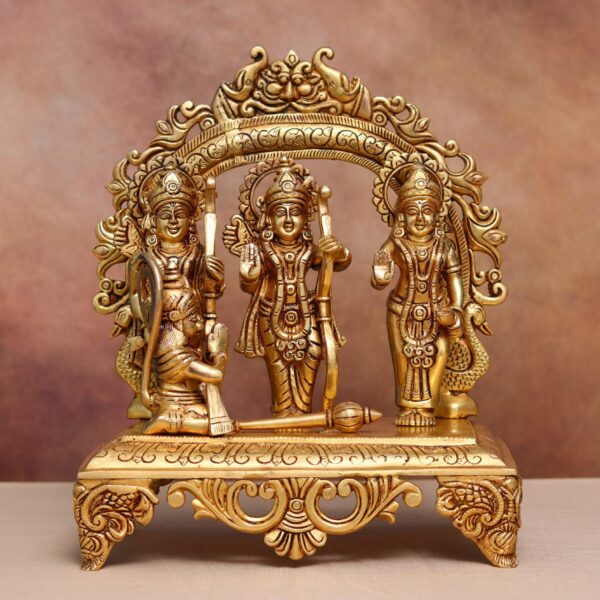 brass ram darbar murti height 13 inches