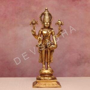 Brass Tirupati balaji / Venkateshwara idol height 14.5 inches