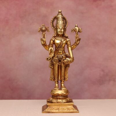Brass Tirupati balaji / Venkateshwara idol height 14.5 inches