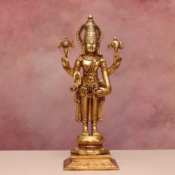 Brass Tirupati balaji / Venkateshwara idol height 14.5 inches