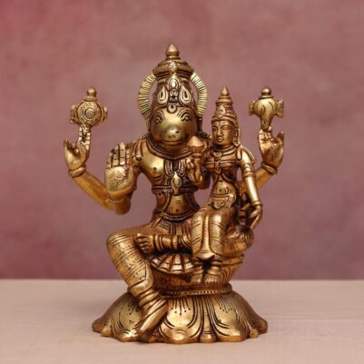 Brass superfine Varaha Lakshmi idol ( 10 inch )