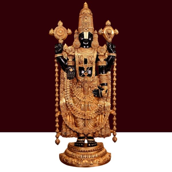 48-inch brass Tirupati balaji murti