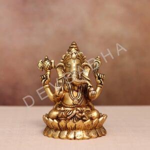 brass ganesh idol