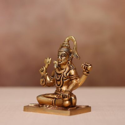Brass lord shiva idol ( 4.5 inches )