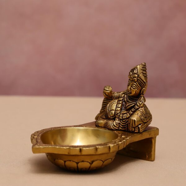 Brass kuber diya height 4 inch