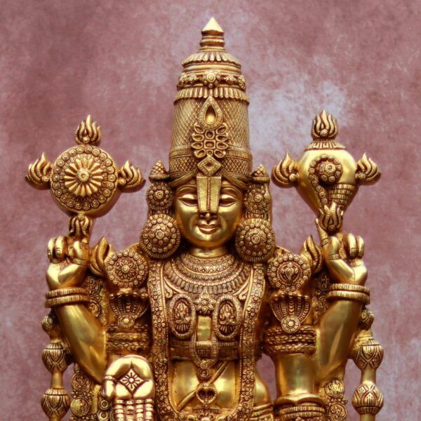 48″ brass tirupati balaji murti
