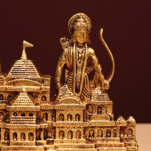 brass ayodhya ram mandir / temple height 8.3 inches