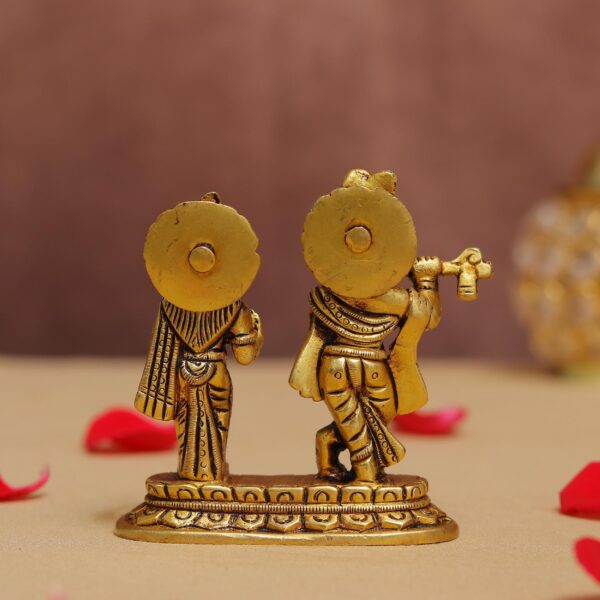 Small size Brass radha krishna murti