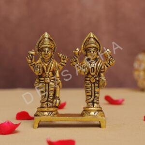 Brass laxmi narayan murti 4 inches
