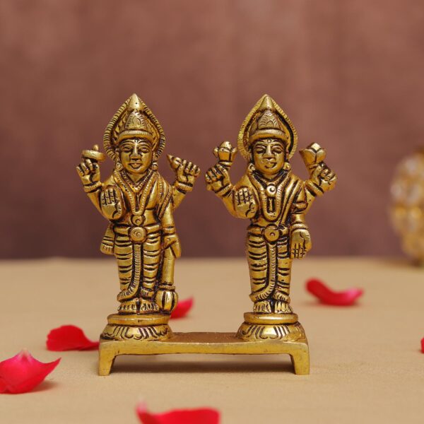 Brass laxmi narayan murti 4 inches