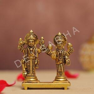Brass lakshmi narayan murti 3 inches
