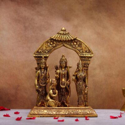 brass ram darbar murti height 11.9 inches