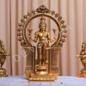 brass Narayan murti height 22 inch