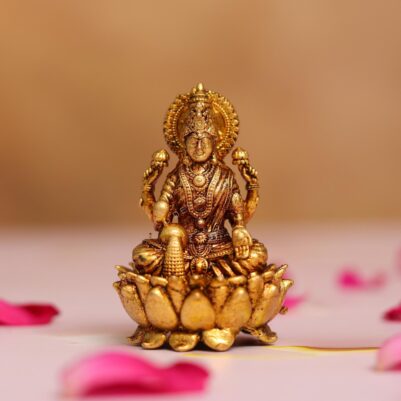 brass laxmi idol height 5.5 cm