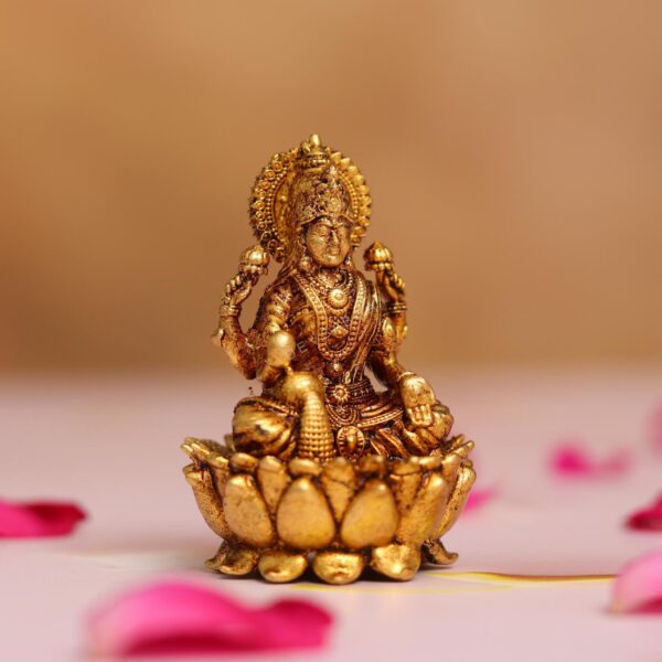 brass laxmi idol height 5.5 cm