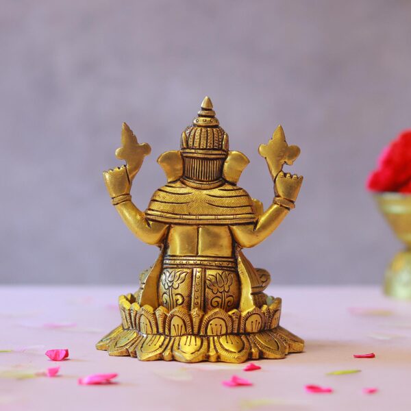 lord ganesh brass statue height 5.2 inches
