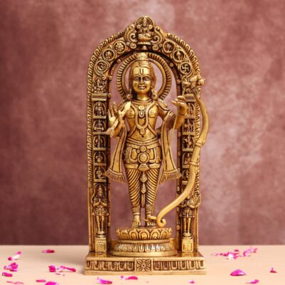 Beautiful Brass Ram Lala Idol Height 12 Inches