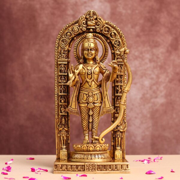 Beautiful Brass Ram Lala Idol Height 12 Inches