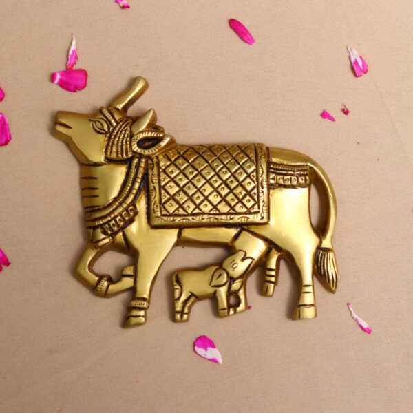 Wall hanging cow kamdhenu height 5 inches