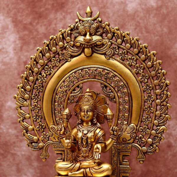 brass laxmi idol height 19 inches