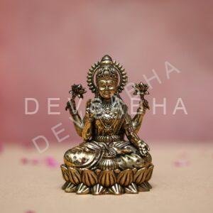 brass laxmi mata idol height 4.4 inches