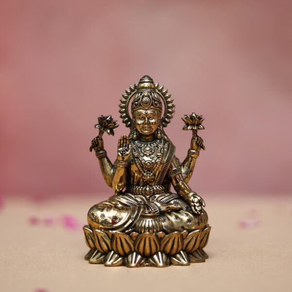 brass laxmi mata idol height 4.4 inches