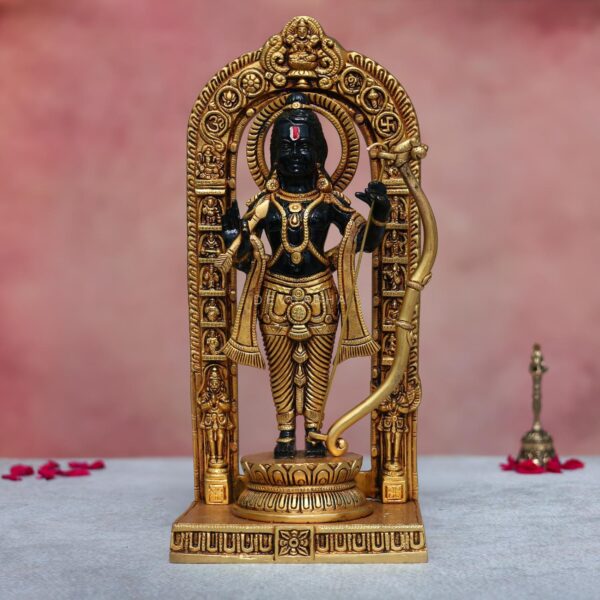 Beautiful Black Color Brass Ram Lala Statue HEIGHT 12 Inches