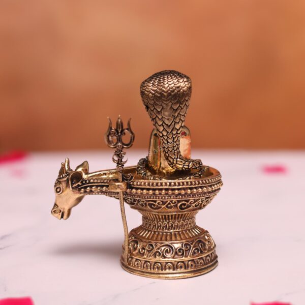 Brass shiv ling height 4.1 inches