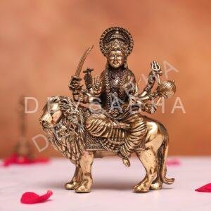 brass durga mata murti