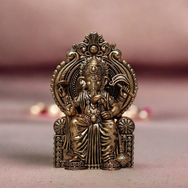 Pure brass ganesh idol height 4 inches